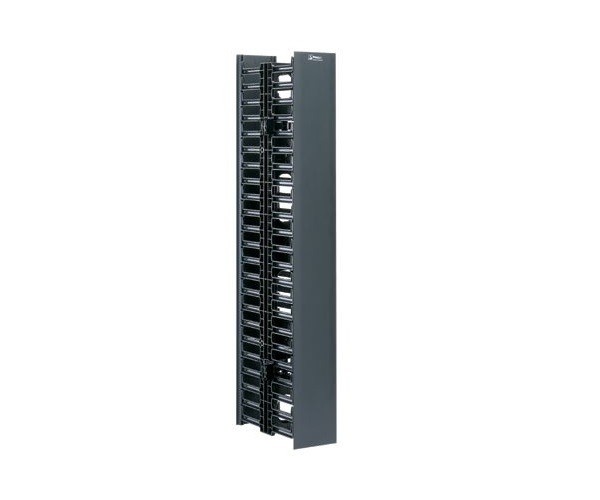 WMPV22E Organizer Vertical 22.5U 41.50&quot;H x 4.9&quot;W x 12&quot;D dual sided with cover black Panduit