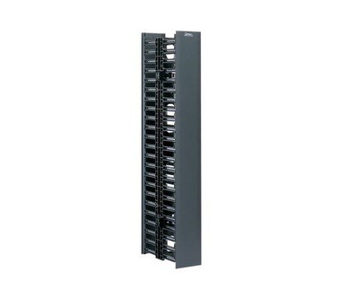 WMPV22E Organizer Vertical 22.5U 41.50"H x 4.9"W x 12"D dual sided with cover black Panduit