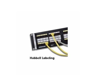 XPLPPID10W Label for patch panel laser (sheet 180Panels) white pk10 Hubbell