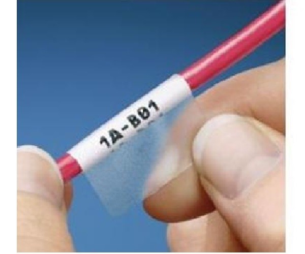 S100X225VAC Label cassette self-laminating 1&quot;W x 2.25&quot;H (8-4AWG) vinyl white Panduit