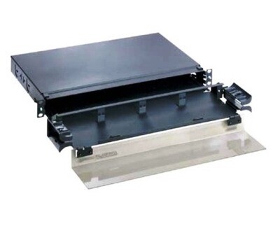 FMD1 Patch panel F.O. 4 FAP or FMP 1.77"H x 19.85"W x 15.3"D 1U black Panduit