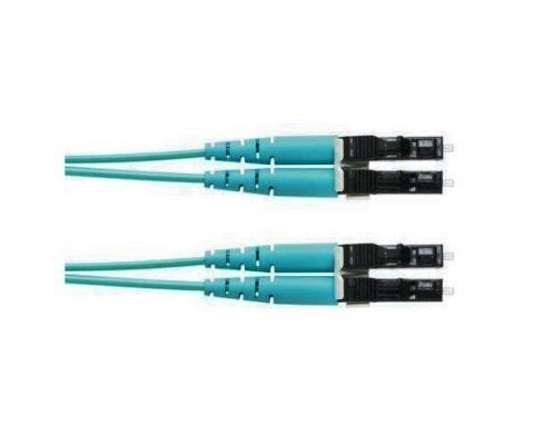 FXE10-10M3Y Fiber jumper LC-LC MM OM3 duplex 50/125 aqua 10G 3 mtrs Panduit