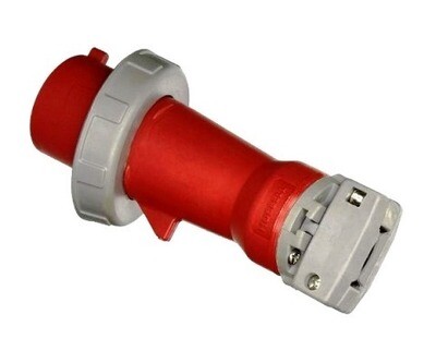 HBL430P7W Pin and sleeve male 3P4W 30A 480V 3PH watertight IEC red Hubbell