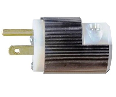 HBL5266C Plug straight blade 2P3W 15A 125V (5-15P) black and white Hubbell