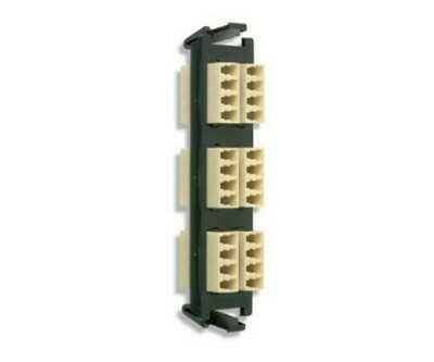 RIC-F-LC24-01-C Panel F.O. 24 LC (6 quad) adapters black Siemon