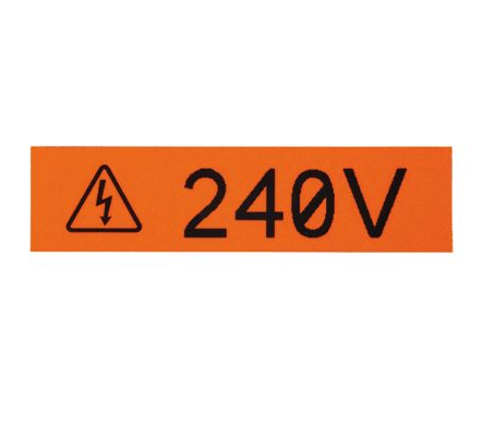 T024X000VPC-BK   Label cassette continuous tape 0.24"W terminal block Black on yellow Panduit