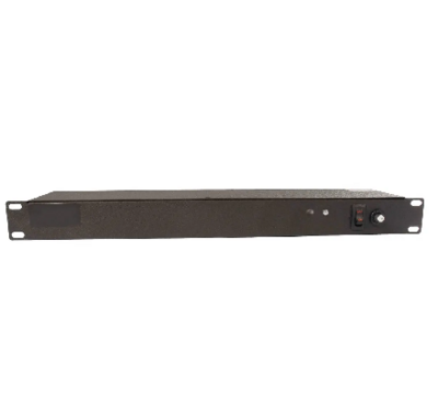 PR10120   Power strips horizontal 19" (Rear 10 outlets Nema 5-20R) Plug 20A/120V Flush black Hubbell