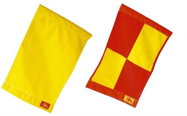 touchline assistant referee flags