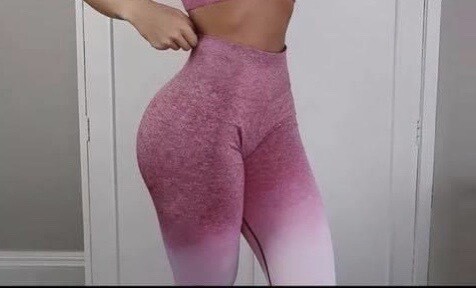 Ombré Yoga Pants-Pink Ombré Yoga Pants-Pink