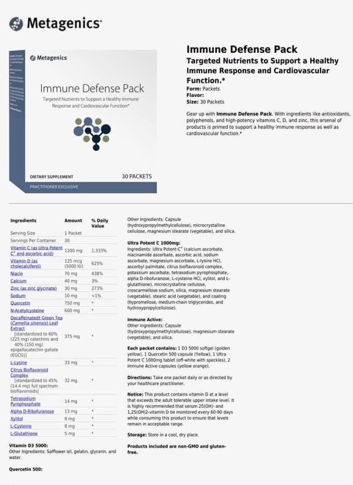 Metagenics-Immune Defense Pack Metagenics-Immune Defense Pack