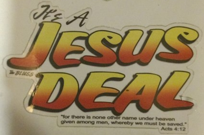 Jesus Deal Decal
