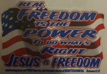 Real Freedom Decal