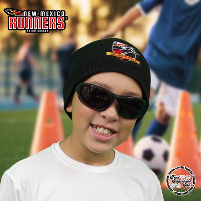 New Mexico Runners Black Skull Beanie