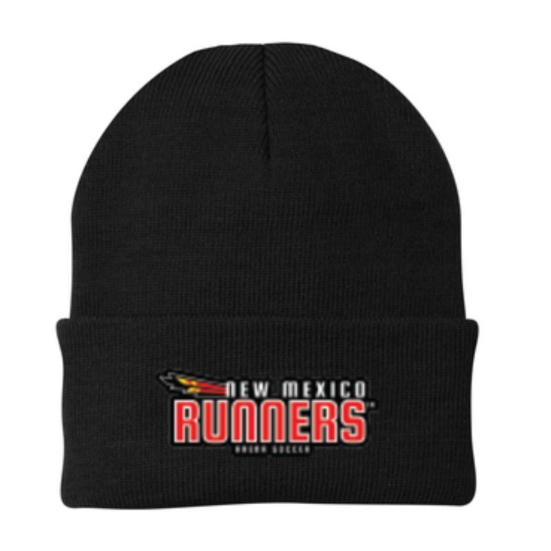 New Mexico Runners Black Cuff Beanie