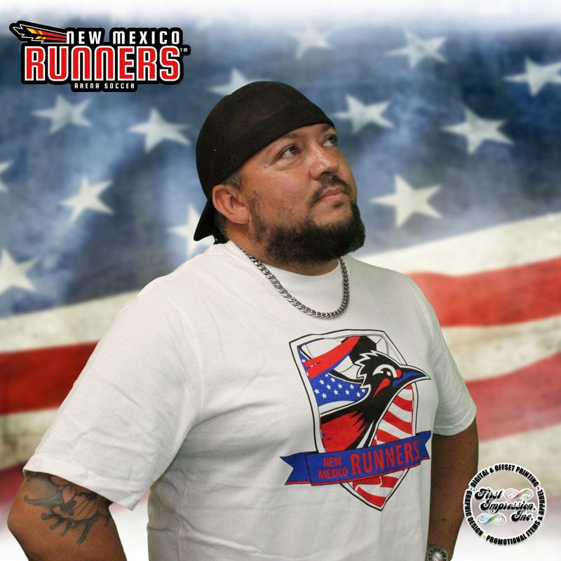 USA/Union Runners Logo Shirt - White