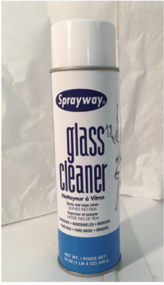 Glass Cleaner - Sprayway - Blue label - Aerosol Glass Cleaner - Sprayway - Blue label - Aerosol