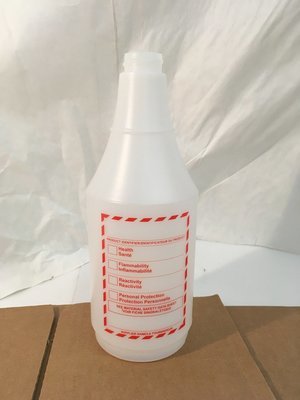 Trigger Bottle Sprayer - WHMIS label 24oz Trigger Bottle Sprayer - WHMIS label 24oz