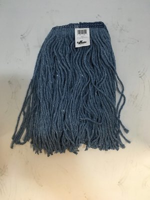 Wet Mop Head Blue Synthetic Cut End Small 16oz