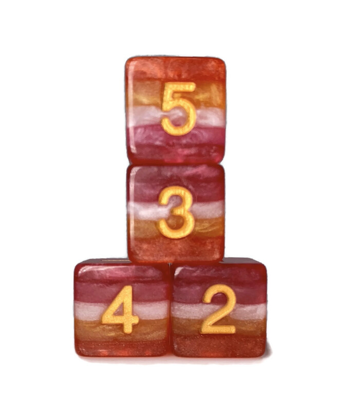Community Lesbian Pride Dice Set