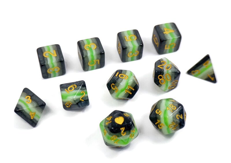 Agender Pride Dice Set