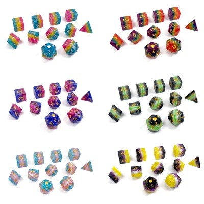 Opaque Pride Dice