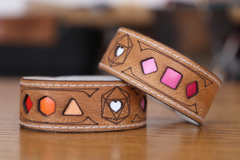  Community Lesbian Polyhedral Dice Pride Bracelet 