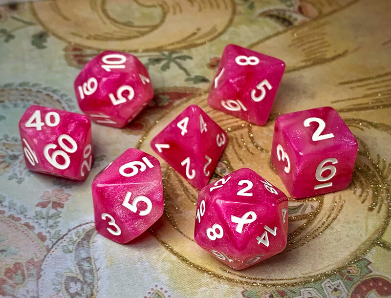 Breast Cancer Awareness Dice Set