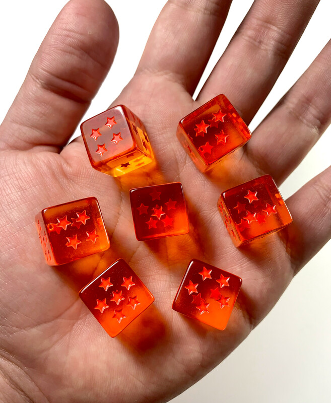 Dragon Star Dice - Pack of 7 - 16mm D6  