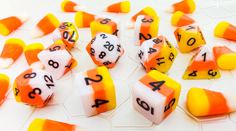 Candy Corn Dice Set
