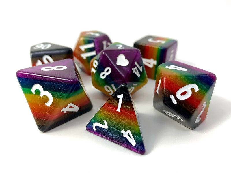 Colossal Philly Rainbow Pride Dice Set