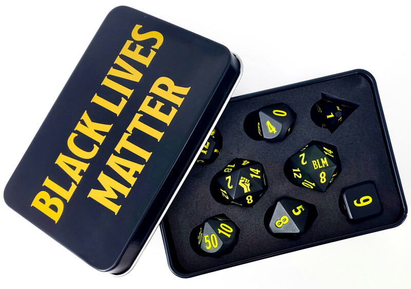 Metal Black Lives Matter Dice Set 