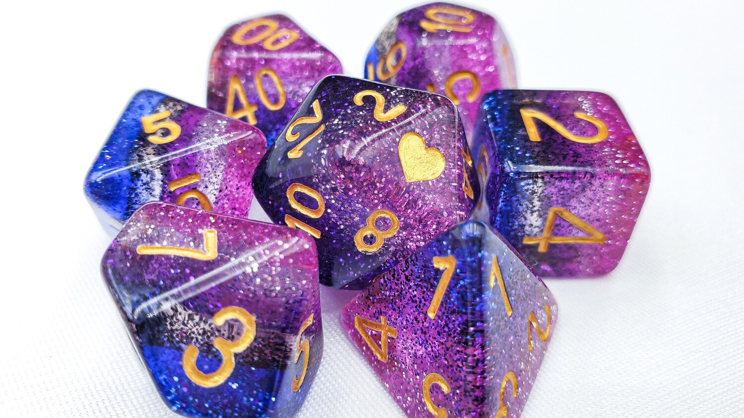 Prismatic Genderfluid Pride Dice Set