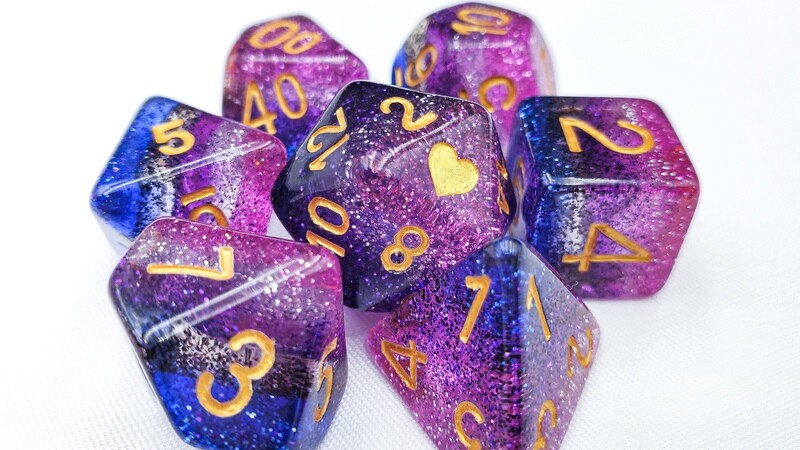 Prismatic Genderfluid Pride Dice Set