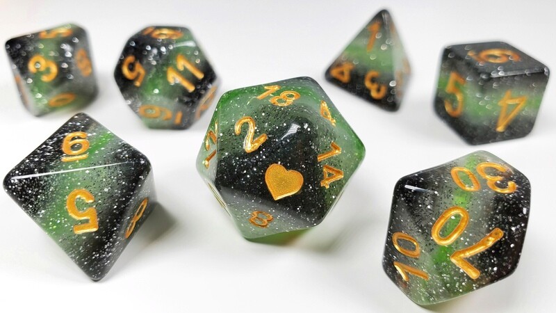 Prismatic Agender Pride Dice Set