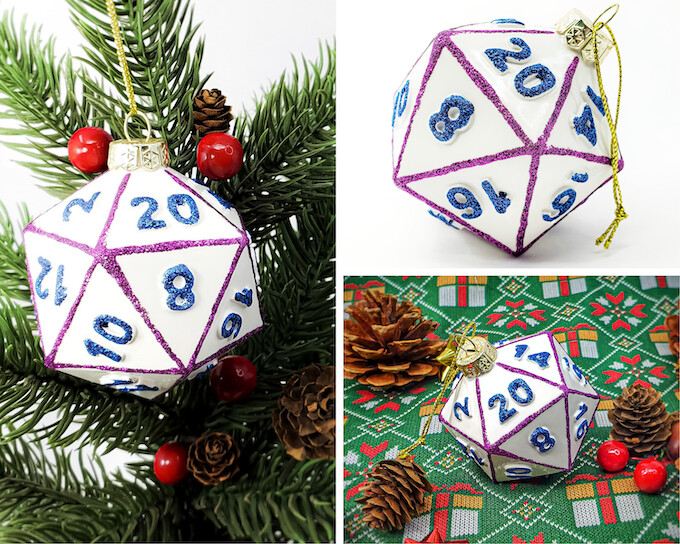 White D20 Ornament