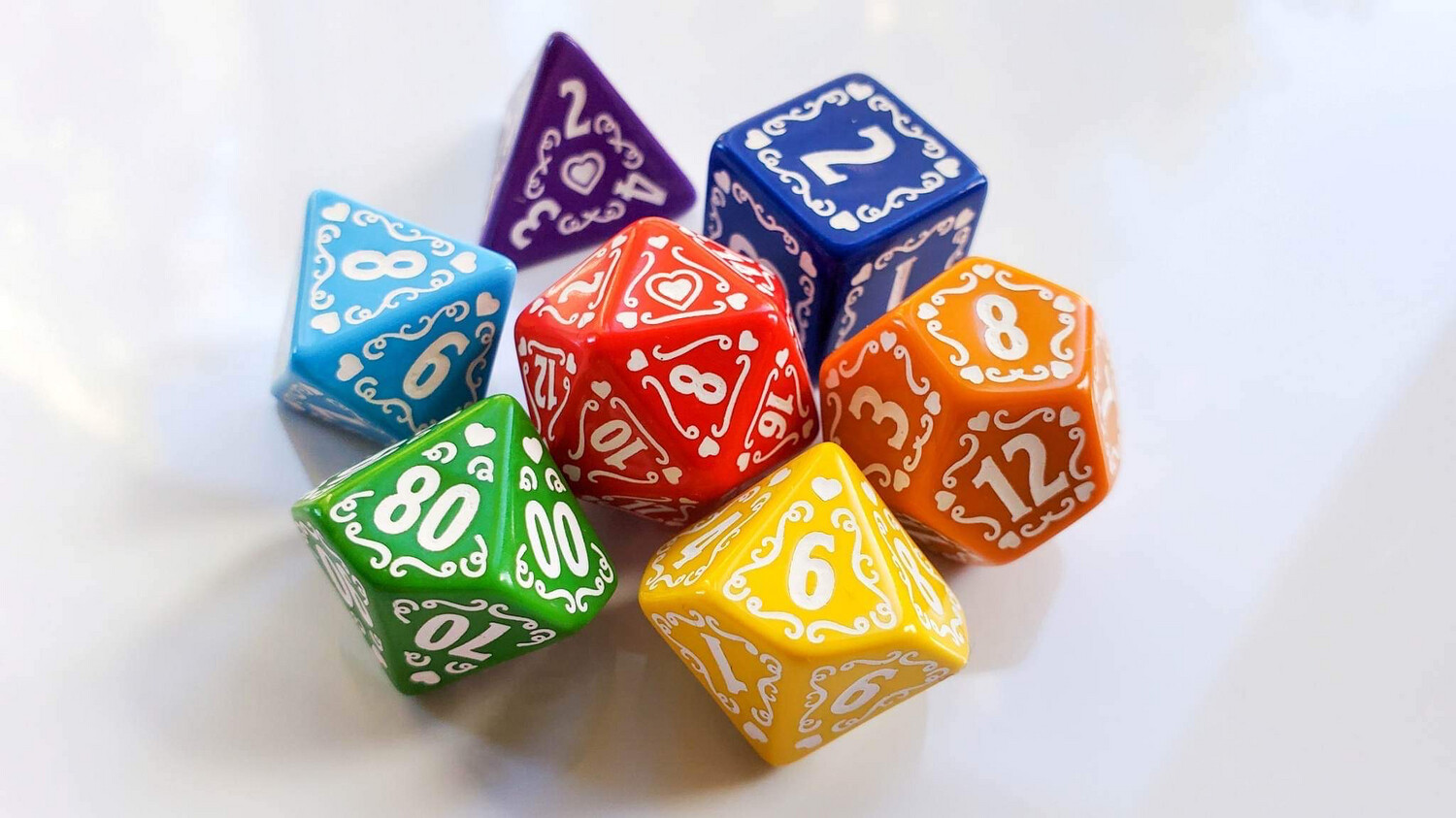 Royal Rainbow Pride Dice Set