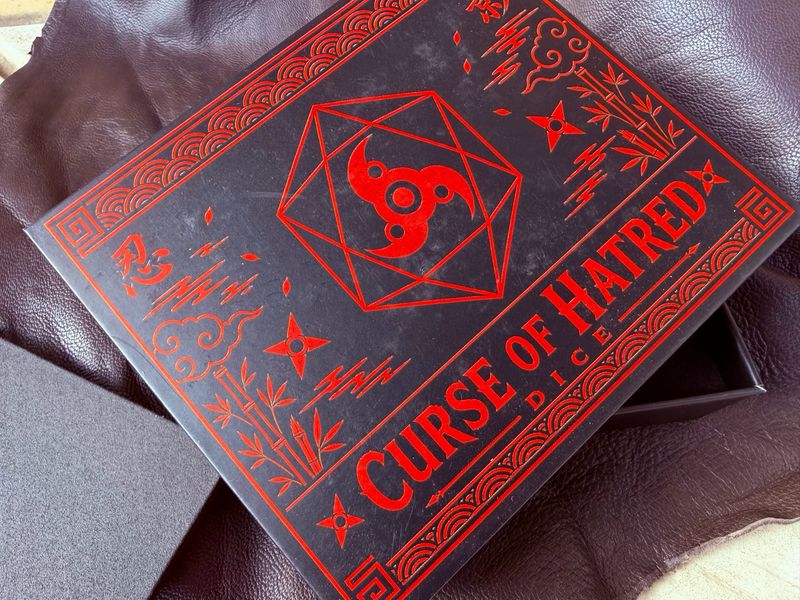 Metal Curse of Hatred Dice - Pack of 6 Prism
