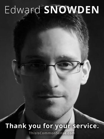 Edward Snowden - Thank You for Your Service - POSTER