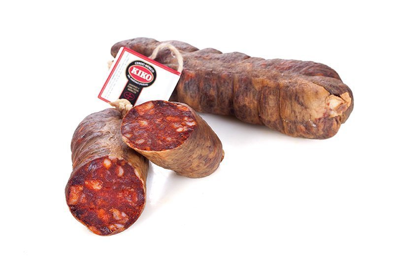 Chorizo tradicional curado.