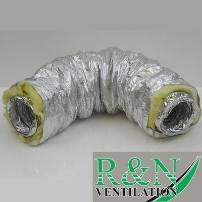 Aluminium Insulated Flexible Ducting 150mm