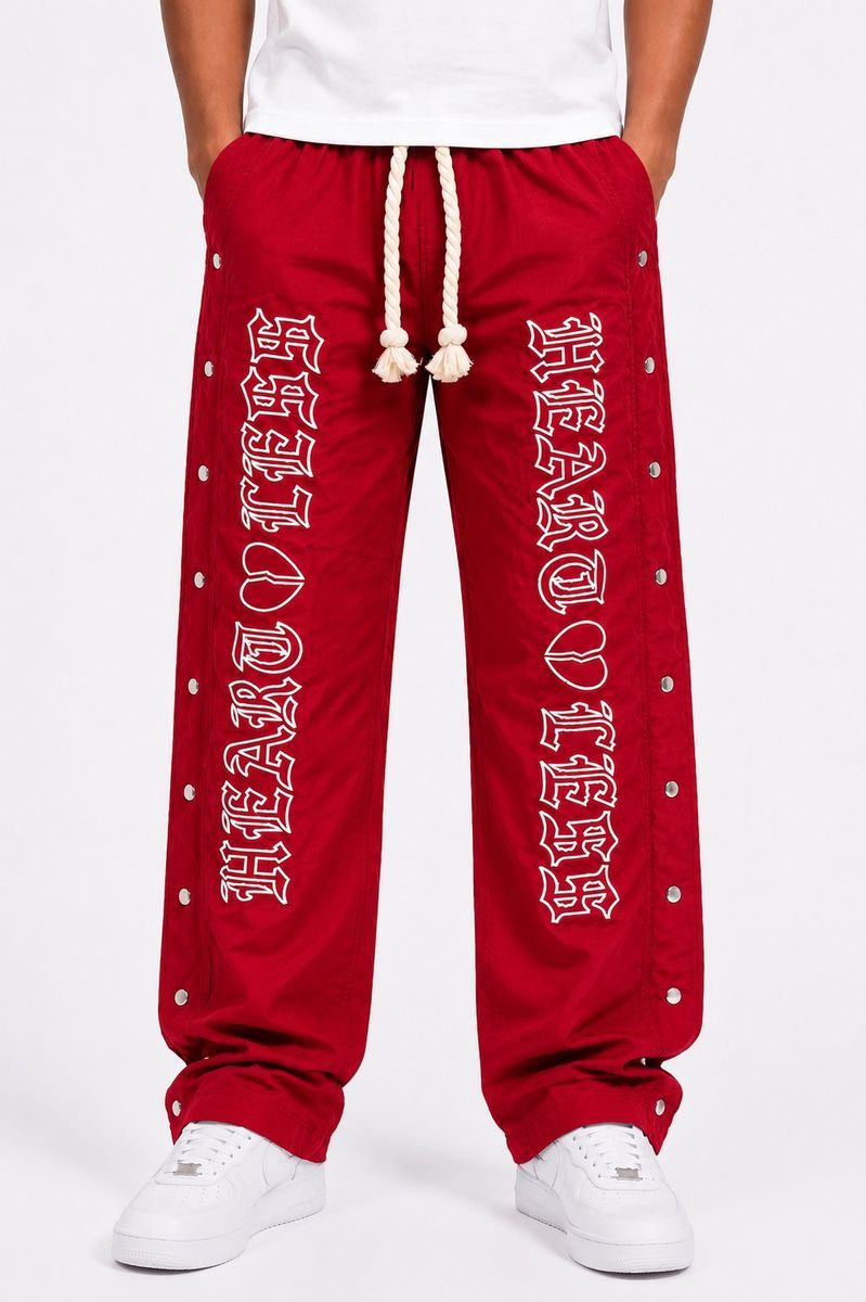 Heartless Nylon Pants - Red