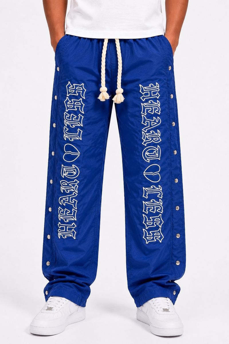 Heartless Nylon Pants - Royal Blue