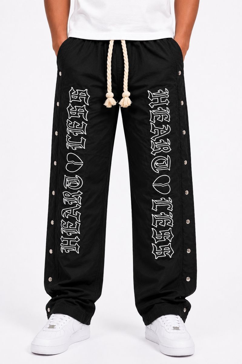 Heartless Nylon Pants - Black