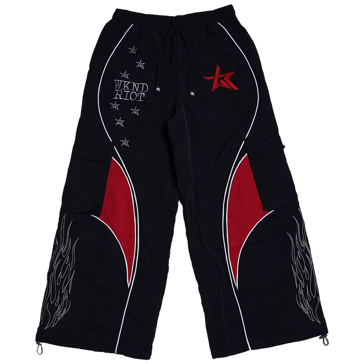 RIOT FACE PANTS - BLACK