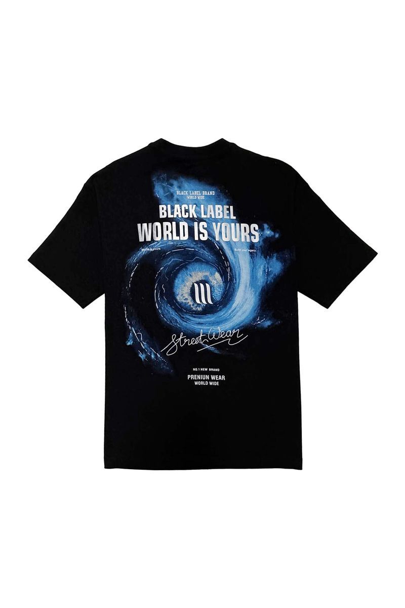 THE WORLD IS YOURS TEE - BLACK