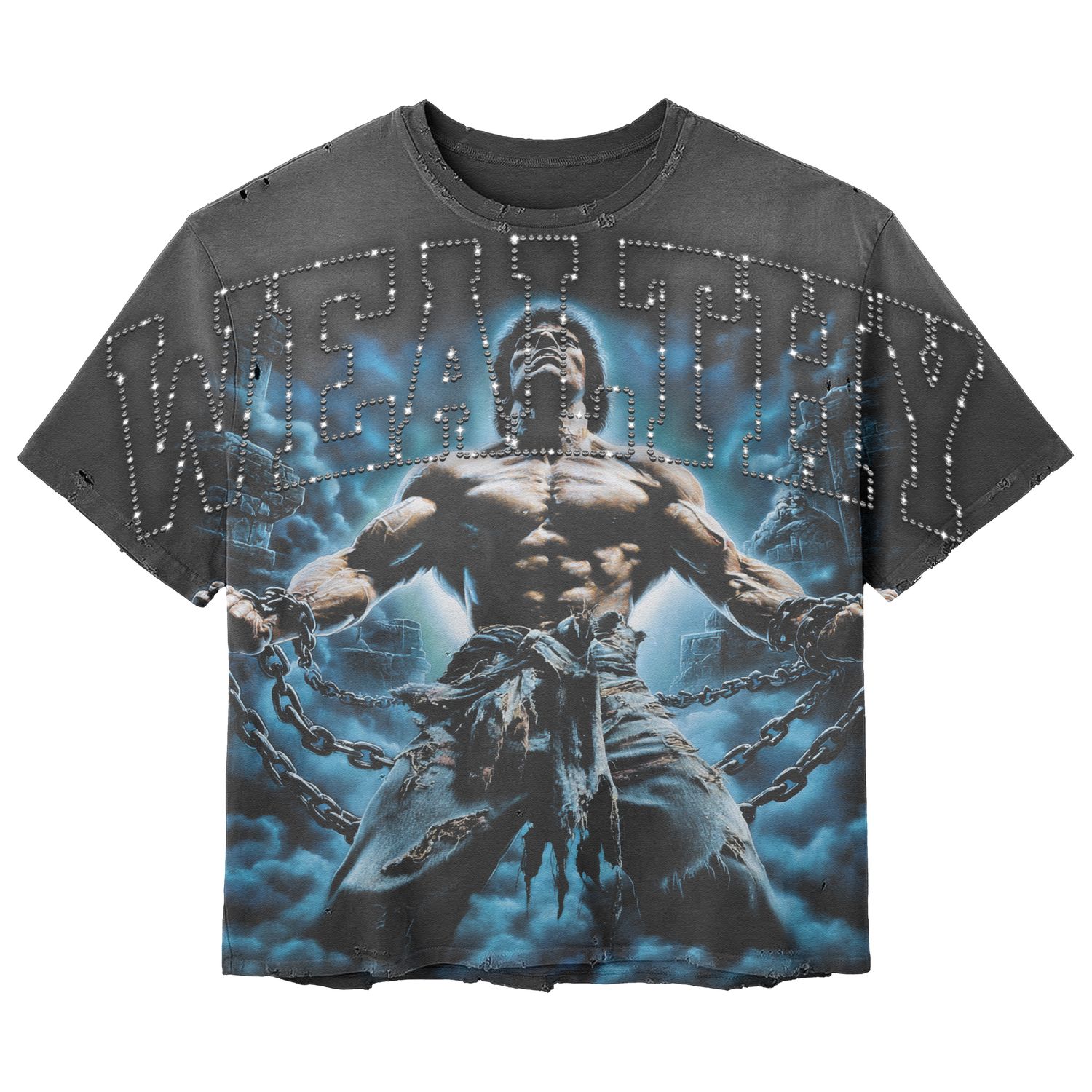 WEALTHY WORRIER TEE - BLACK