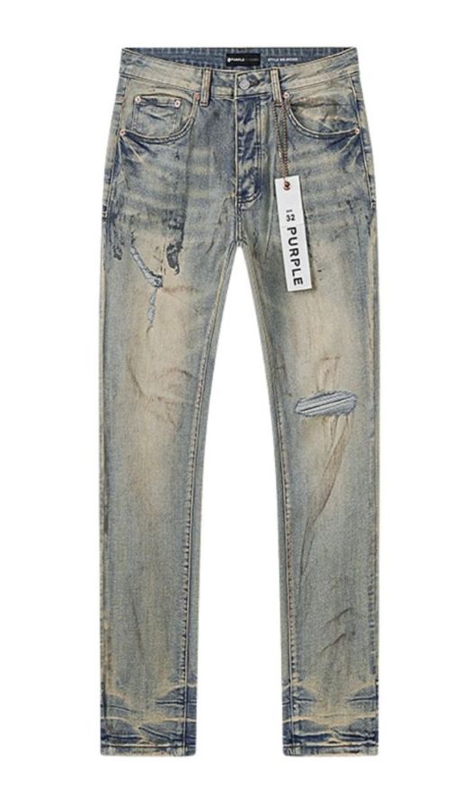 PURPLE DIRTY TAN JEANS