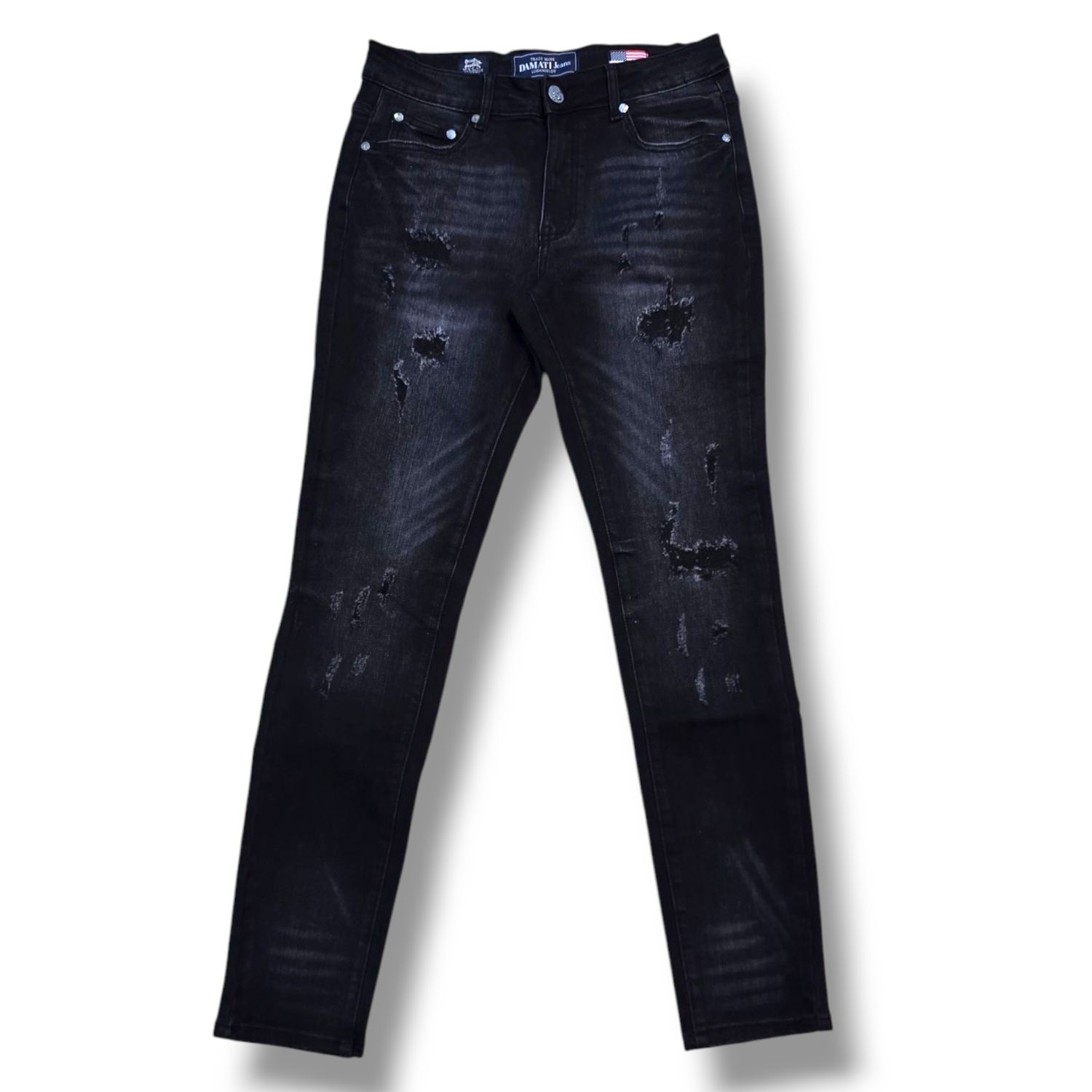 DMT-213 DARK GREY MARCUS PREMIUM STRETCH DENIM