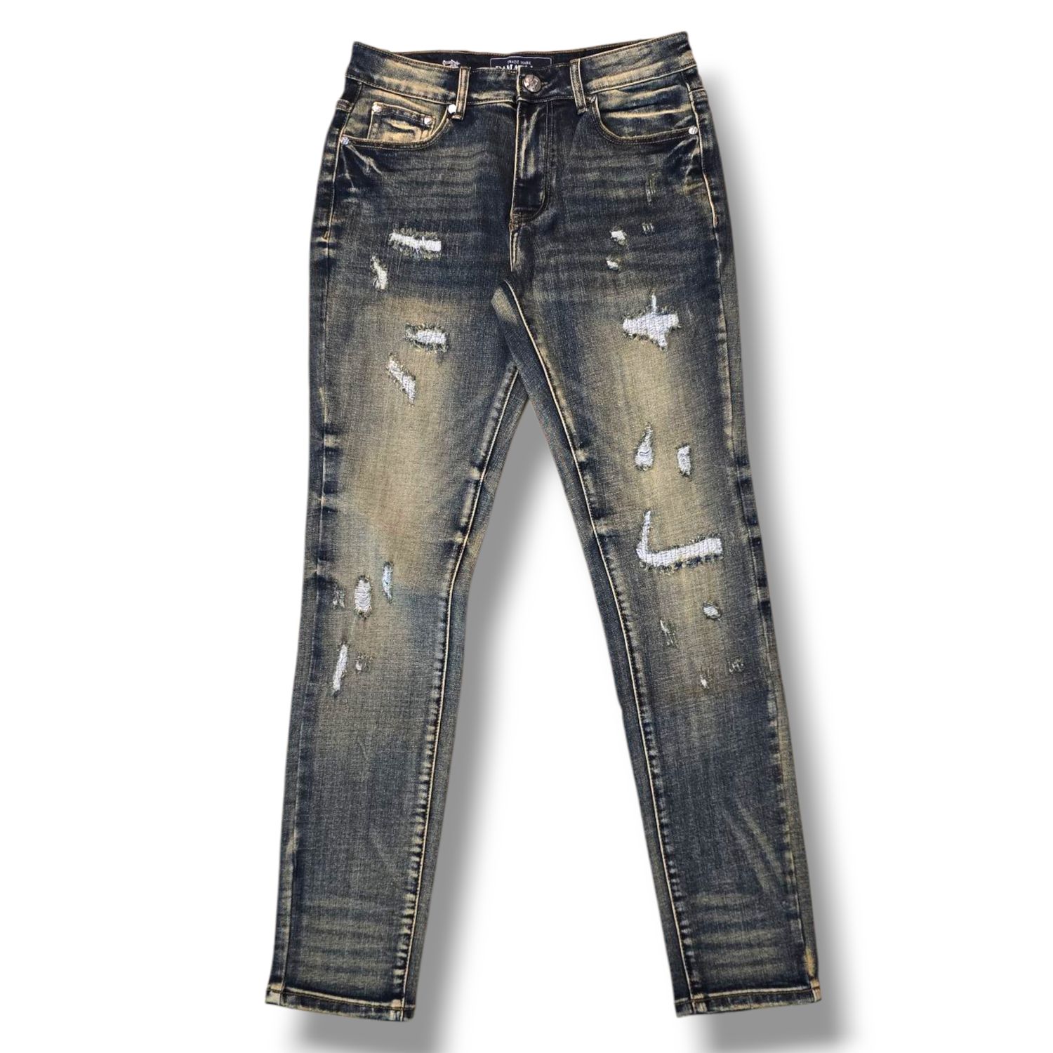 DMT-217 TAN BLUE MARCUS PREMIUM STRETCH DENIM