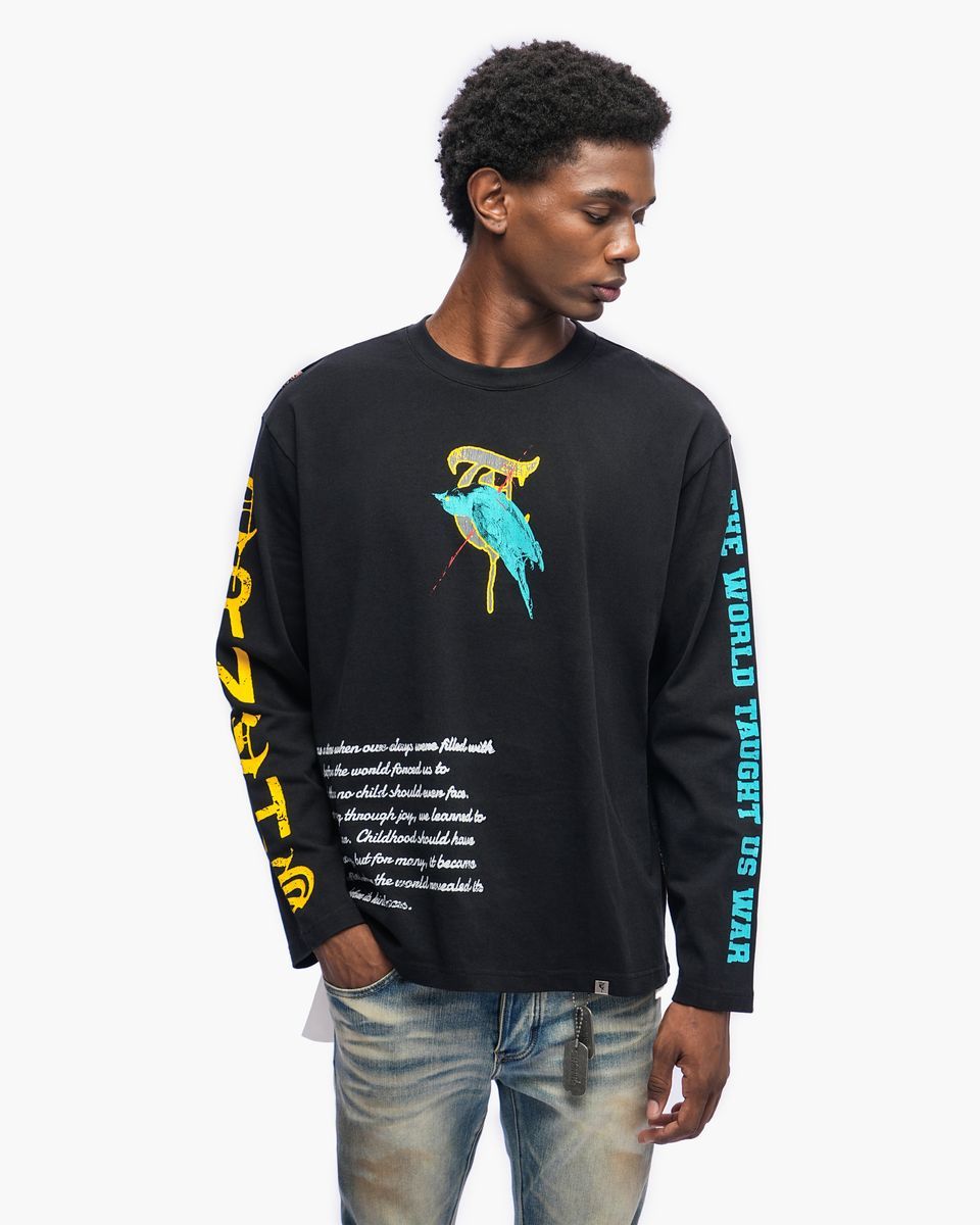 Trial By War Black Crewneck
